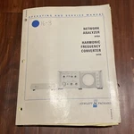 Hp 8410A Network Analyzer, 8411A Harmonic Frequency Converter Manual 08410-90014. Fixed Price $24.30.