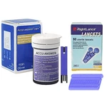 25 Test Cholesterol Strips For Accu-answer 4-IN-1 Meter 50 Lancets. Fixed Price $36.00.