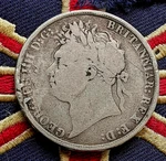1821 Solid Silver 0.925 Crown Coin Mad King George Iv Dragon St Day Old Antique. Fixed Price $295.97.