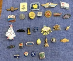 Vintage Token Lapel Pin Key Chain Advertising Military Travel You Pick. Fixed Price $7.50.