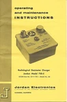 Operating Mtce Manual Jordan Cd V-750 5A Radiation Dosimeter Charger (ST238). Fixed Price $10.48.
