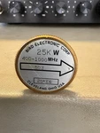 Bird Electronic Corp 25KE6 Wattmeter Plug-in Element Uhf 25KW 400-1000MHZ 503. Fixed Price $75.00.