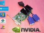 Dual Screen Monitor Display View Geforce Pcie X16 Video Graphics Vga Card. Fixed Price $26.83.